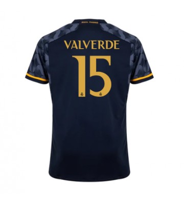 Real Madrid Federico Valverde #15 Udebanetrøje 2023-24 Kort ærmer